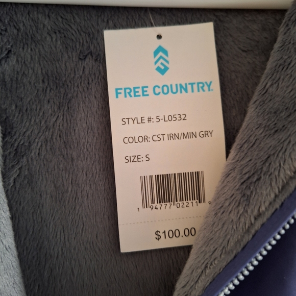 NWT Free Country Reversible Jacket - Picture 5 of 6